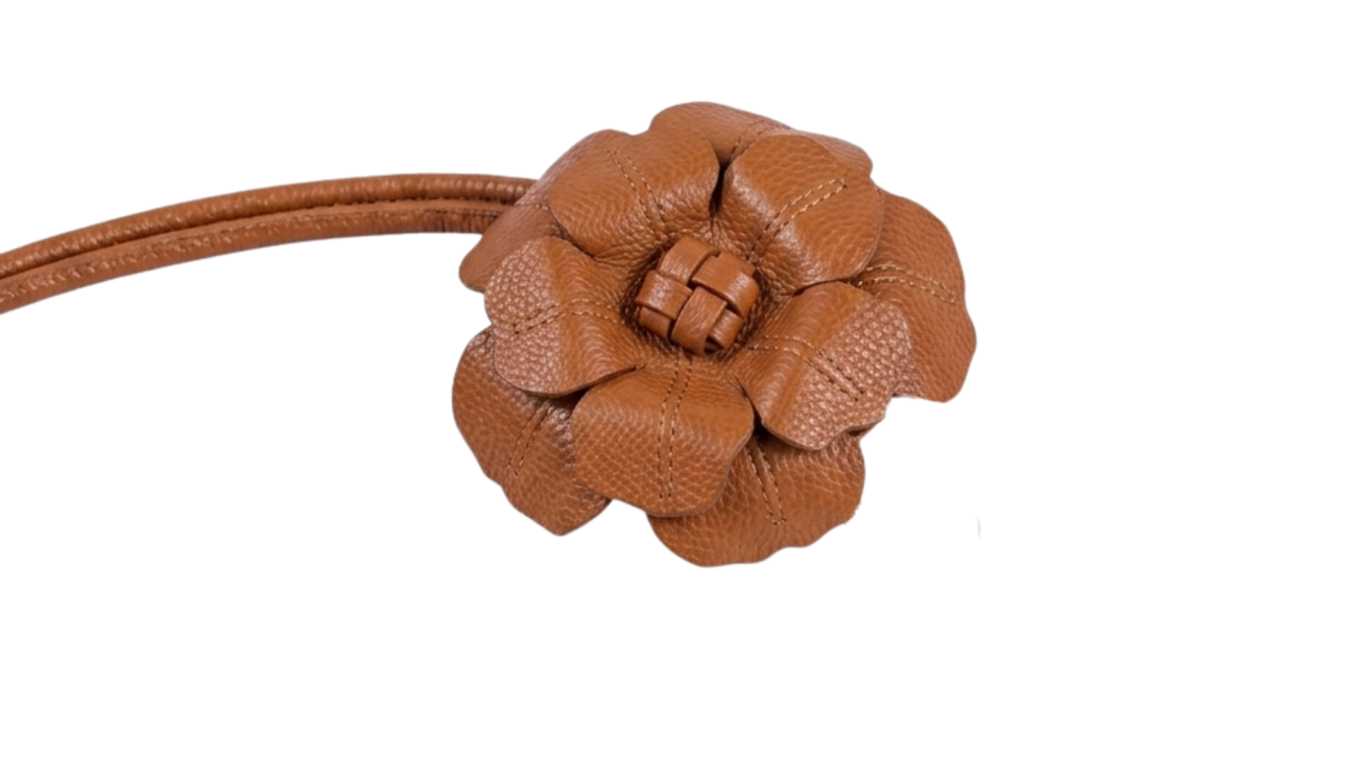 Cinturón Flor Matrona — Cuero Colombiano
