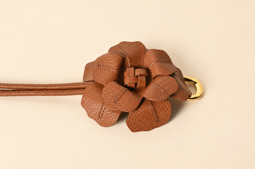 Cinturón Flor Matrona — Cuero Colombiano