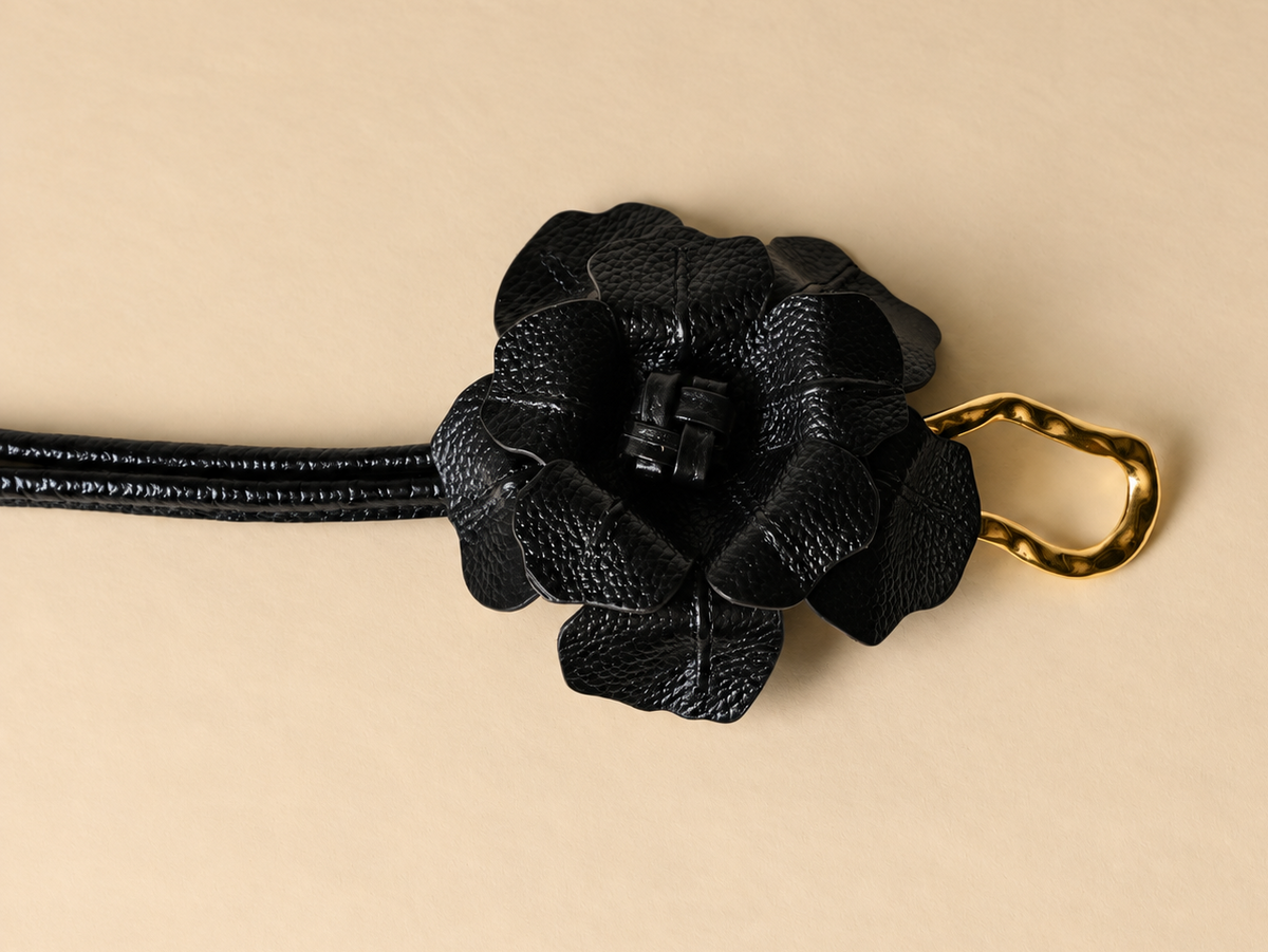 Cinturón Flor Matrona — Cuero Colombiano
