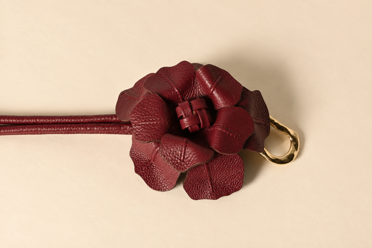 Cinturón Flor Matrona — Cuero Colombiano