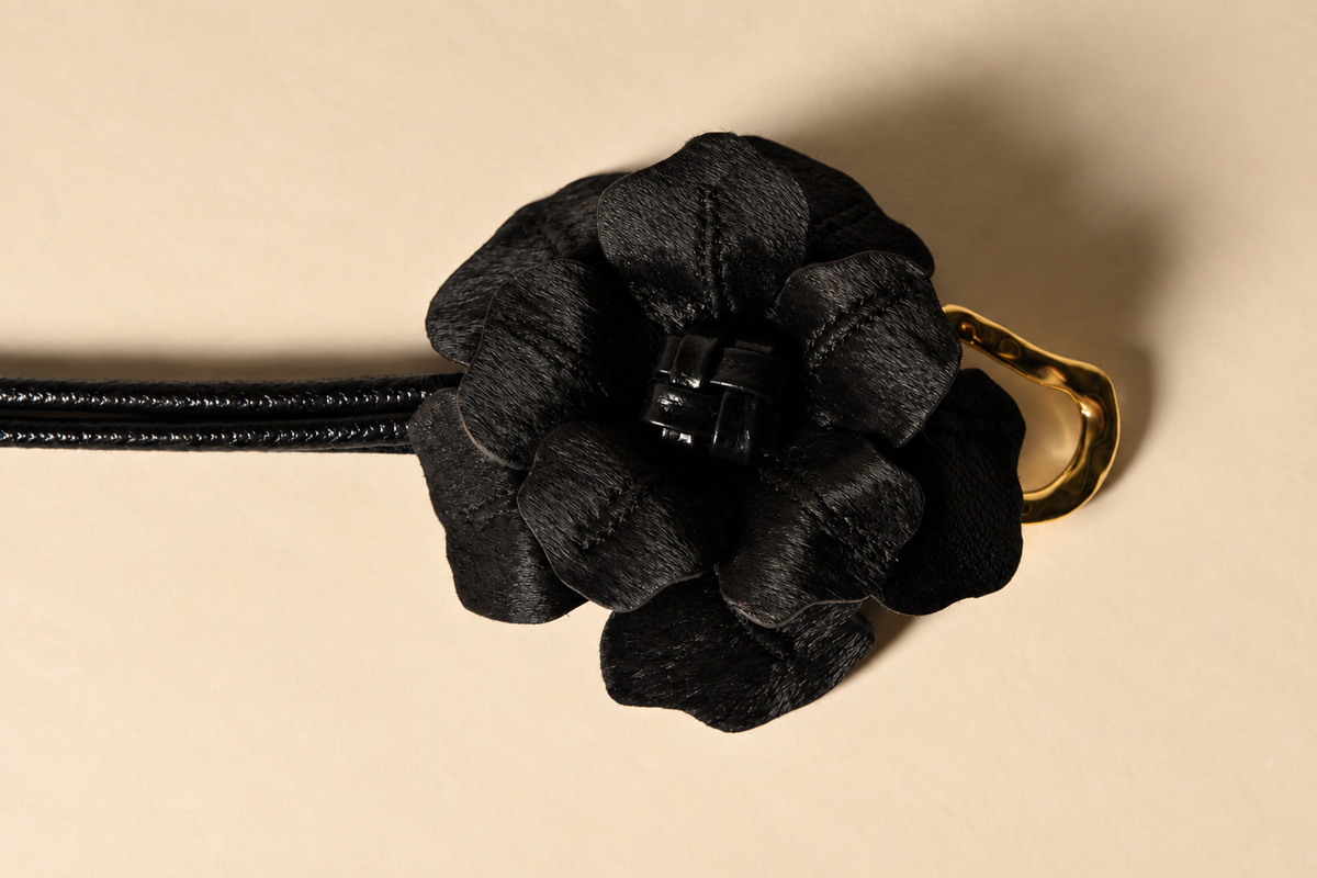 Cinturón Flor Matrona — Cuero Colombiano