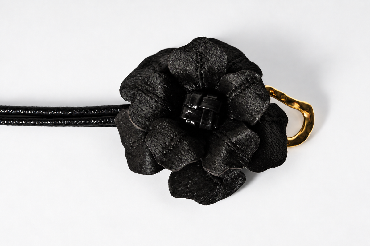 Cinturón Flor Matrona — Criolla Negra